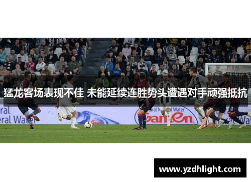 猛龙客场表现不佳 未能延续连胜势头遭遇对手顽强抵抗